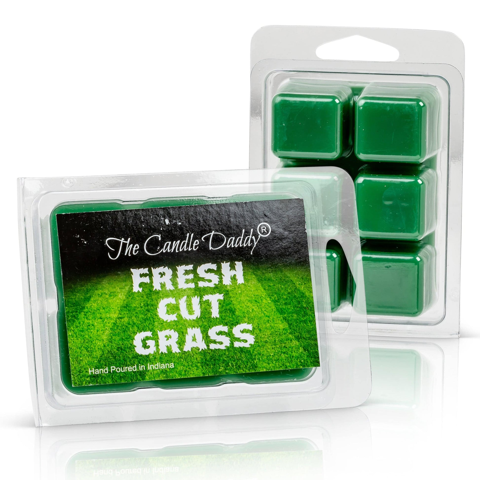 5 Pack - Fresh Cut Grass Scented Wax Melt - 2 Ounces x 5 Packs = 10 Ounces - The Candle Daddy