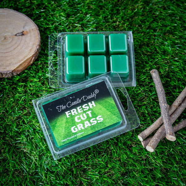 Fresh Cut Grass Scented Wax Melt - 1 Pack - 2 Ounces - 6 Cubes - The Candle Daddy