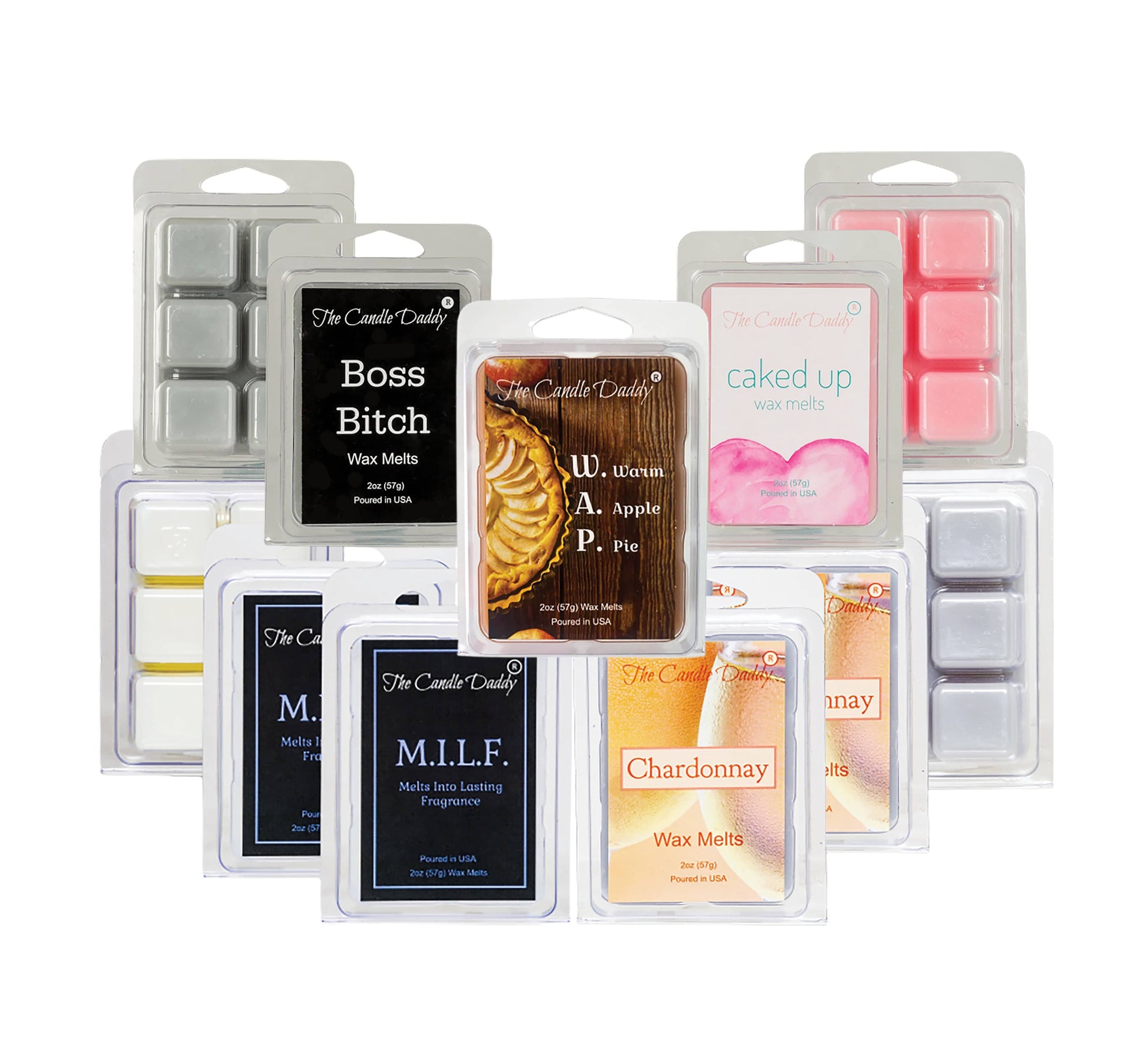 M.I.L.F. Mix Combo Set of 5 Wax Melts - 10 ounces, 30 Cubes MILF - The Candle Daddy