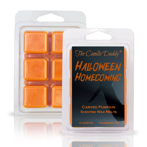 Halloween Homecoming - Craved Pumpkin Scented Horror Movie Wax Melt - 1 Pack - 2 Ounces - 6 Cubes - The Candle Daddy