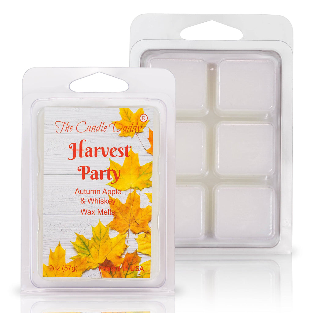5 Pack - Harvest Party - Autumn Apple and Whiskey Scented Wax Melt - 2 Ounces x 5 Packs = 10 Ounces - The Candle Daddy