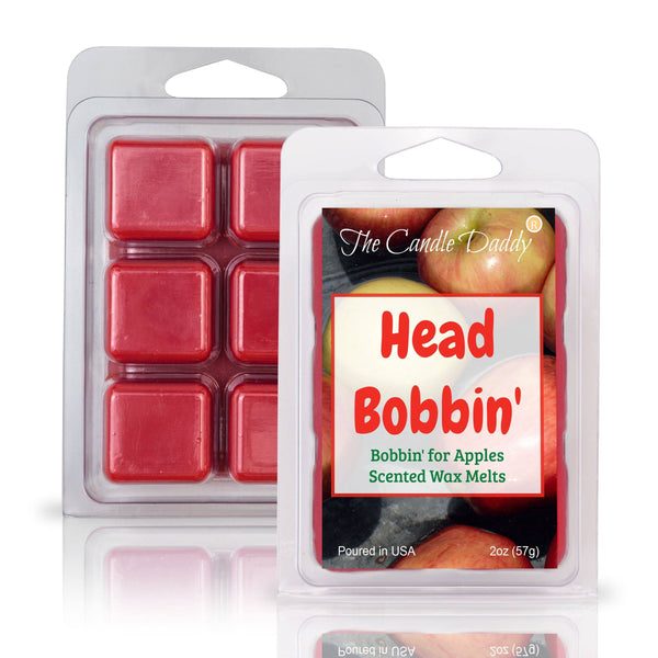 Head Bobbin' - Bobbin' For Apples Scented Wax Melt - 1 Pack - 2 Ounces - 6 Cubes - The Candle Daddy