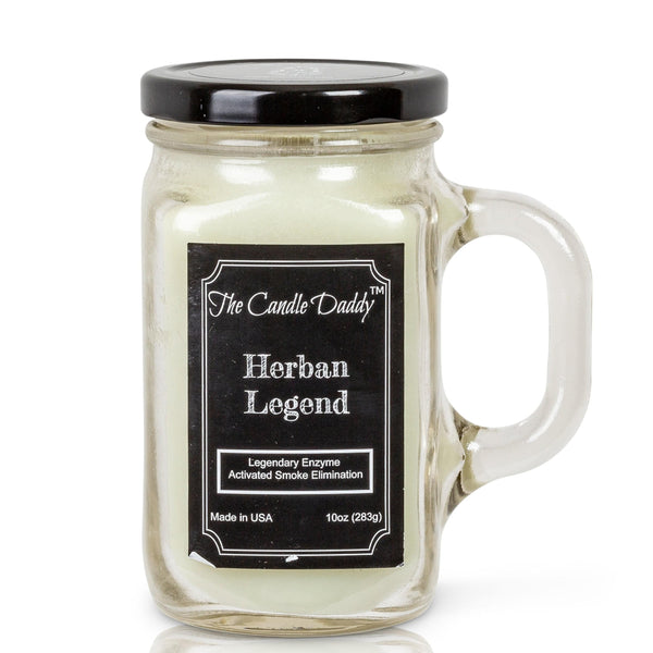 HERBAN LEGEND Smoke and Odor eliminator candle- The Candle Daddy 10 oz