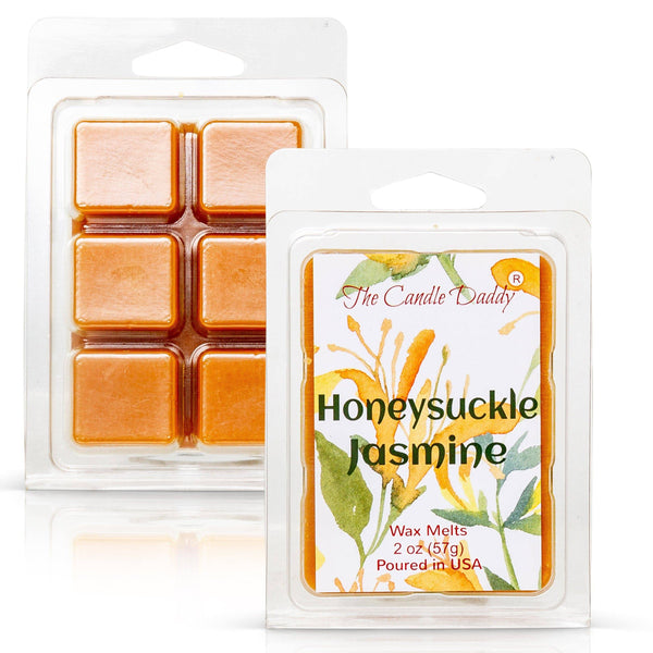 5 Pack - Honeysuckle Jasmine - Floral Honeysuckle & Jasmine Scented Melt- Maximum Scent Wax Cubes/Melts - 2 Ounces x 5 Packs = 10 Ounces - The Candle Daddy