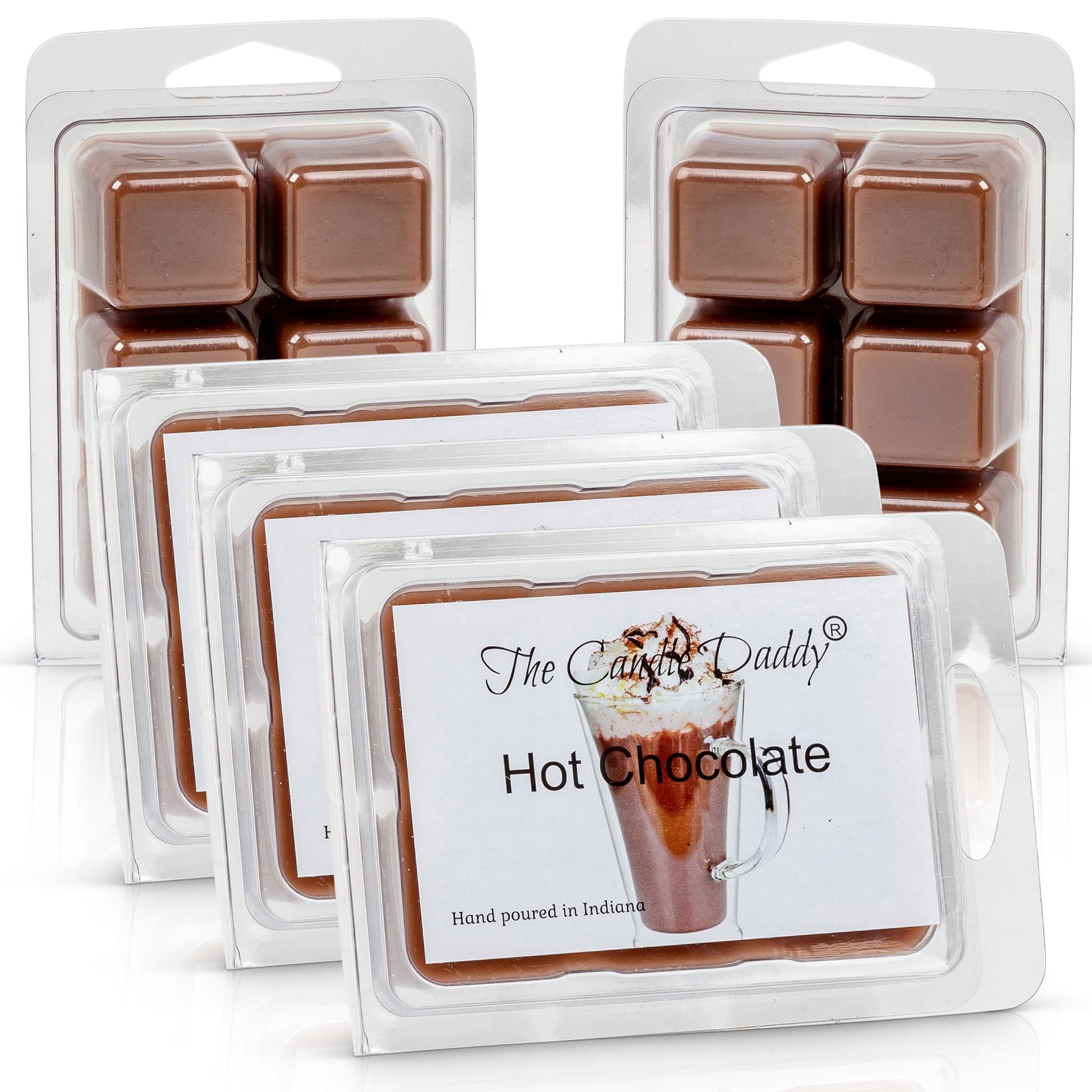 Hot Chocolate Scented Wax Melts - 1 Pack - 2 Ounces - 6 Cubes - The Candle Daddy