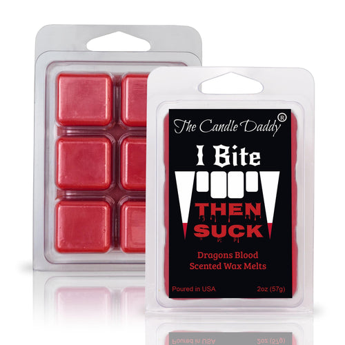 I Bite, Then Suck - Dragons Blood Vampire Scented Wax Melt - 1 Pack - 2 Ounces - 6 Cubes - Blowout