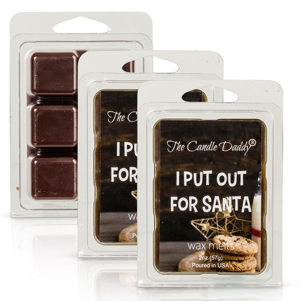 I Put Out For Santa - Chocolate Chip Christmas Cookie Scented Wax Melt - 1 Pack - 2 Ounces - 6 Cubes - The Candle Daddy