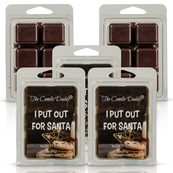 5 Pack - I Put Out For Santa - Snickerdoodle Christmas Cookie Scented Wax Melt - 2 Ounces x 5 Packs = 10 Ounces - The Candle Daddy