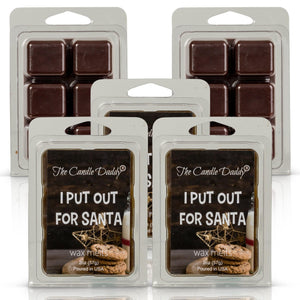 5 Pack - I Put Out For Santa - Chocolate Chip Christmas Cookie Scented Wax Melt - 2 Ounces x 5 Packs = 10 Ounces - The Candle Daddy