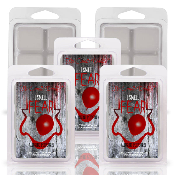 I Smell Fear - Alluring Potpourri Scented Horror Movie Wax Melt - 1 Pack - 2 Ounces - 6 Cubes - The Candle Daddy