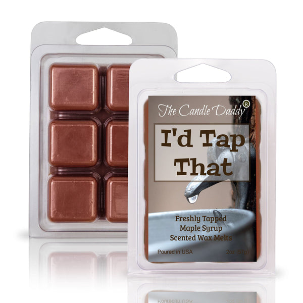 FREE SHIPPING - I'd Tap That - Freshly Tapped Maple Syrup Scented Wax Melt - 1 Pack - 2 Ounces - 6 Cubes