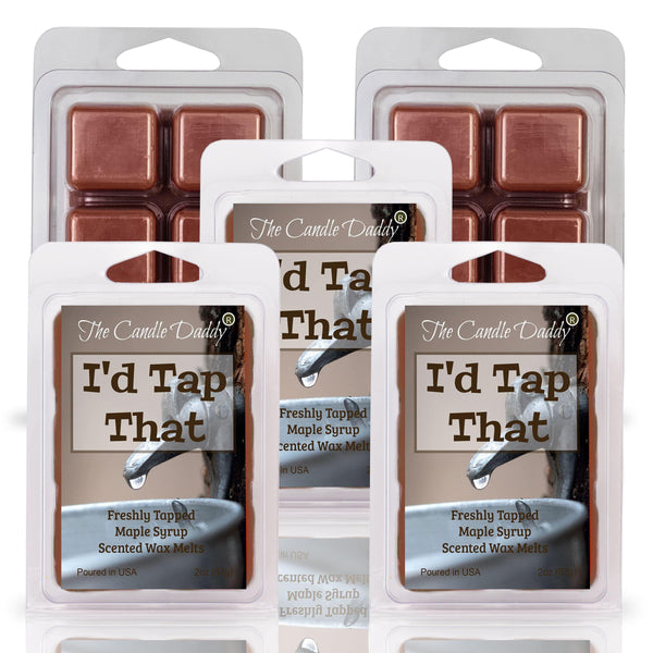 I'd Tap That - Freshly Tapped Maple Syrup Scented Wax Melt - 1 Pack - 2 Ounces - 6 Cubes - The Candle Daddy