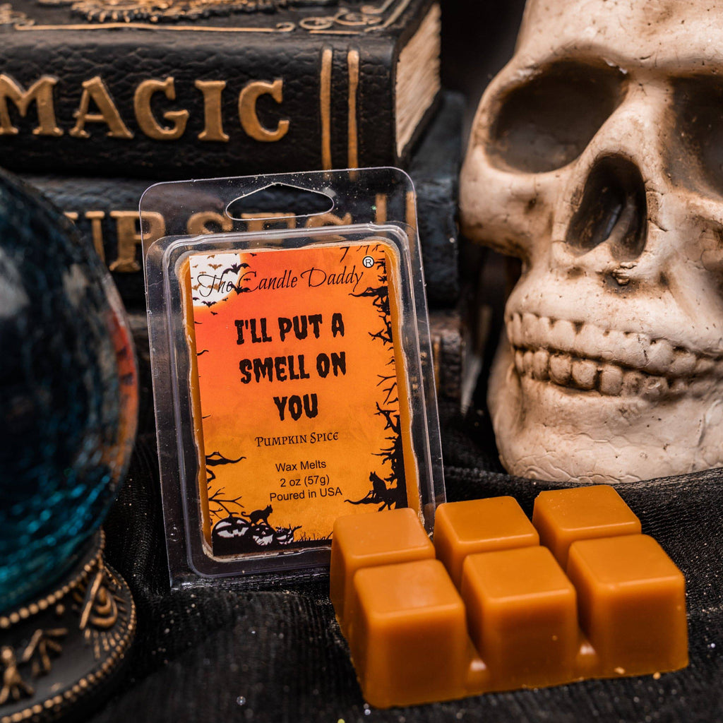 5 Pack - I'll Put A "Smell" On You - Halloween Pumpkin Spice Scented Wax Melt - 2 Ounces x 5 Packs = 10 Ounces - The Candle Daddy