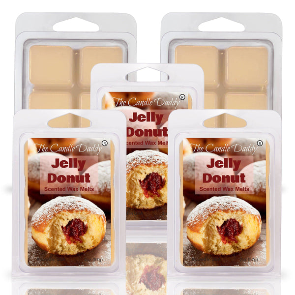 FREE SHIPPING - Jelly Donut - Sweet Pastry and Fruit Scented Wax Melt - 1 Pack - 2 Ounces - 6 Cubes