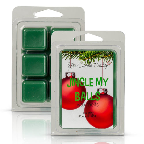 Jingle My Balls - Holly Berry Christmas Scented Wax Melt - 1 Pack - 2 Ounces - 6 Cubes - Blowout