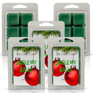 5 Pack - Jingle My Balls - Holly Berry Christmas Scented Wax Melt - 2 Ounces x 5 Packs = 10 Ounces - The Candle Daddy