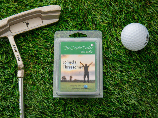 5 Pack - The Candle Daddy Goes Golfing - Joined a Threesome - Fairway Grass Scented Melt- Maximum Scent Wax Cubes/Melts - 2 Ounces x 5 Packs = 10 Ounces