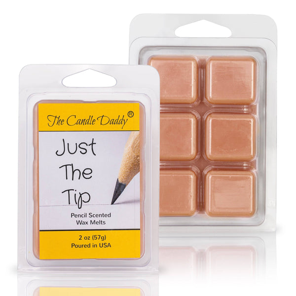 Just The Tip - #2 Pencil Scented - 1 PACK - 2 OUNCES - 6 CUBES - The Candle Daddy