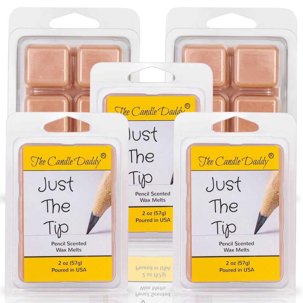 Just The Tip - #2 Pencil Scented - 1 PACK - 2 OUNCES - 6 CUBES - The Candle Daddy