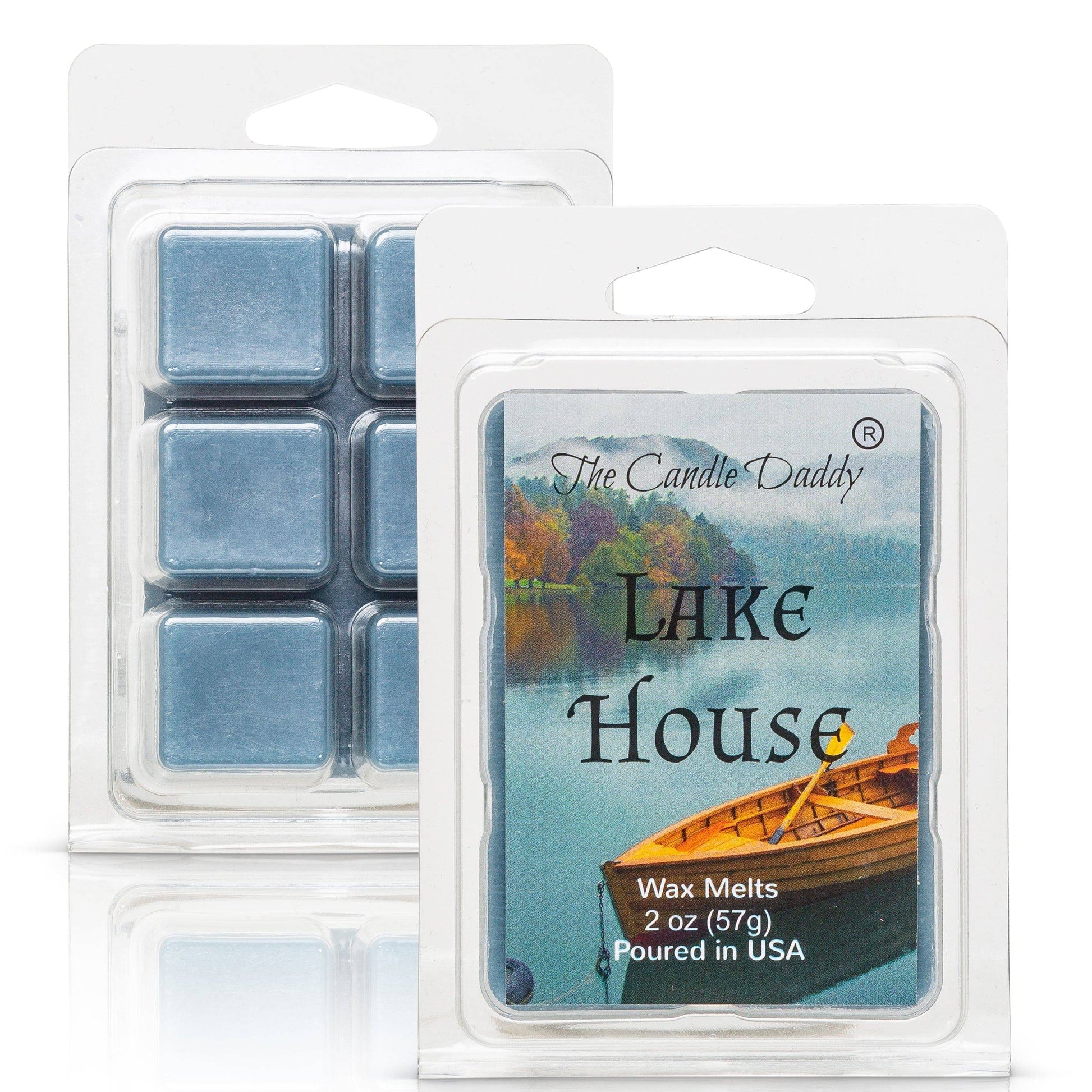 Lake House - Rustic Lake House Scented Melt- Maximum Scent Wax Cubes/Melts- 1 Pack -2 Ounces- 6 Cubes - The Candle Daddy