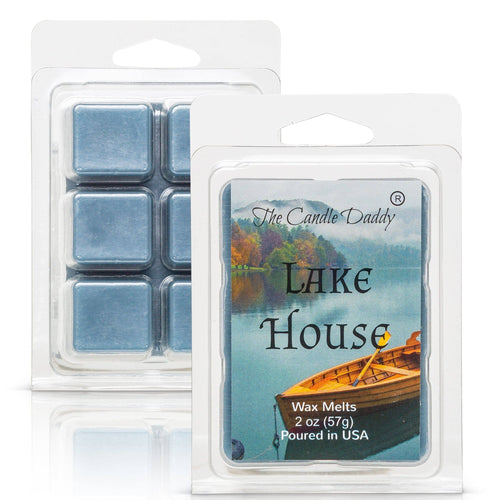 Lake House - Rustic Lake House Scented Melt- Maximum Scent Wax Cubes/Melts- 1 Pack -2 Ounces- 6 Cubes - Blowout