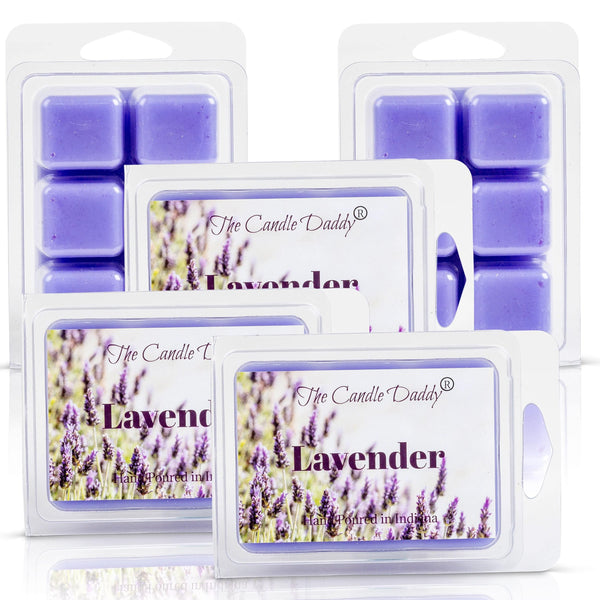 5 Pack - Lavender Scented Wax Melt - 2 Ounces x 5 Packs = 10 Ounces - The Candle Daddy