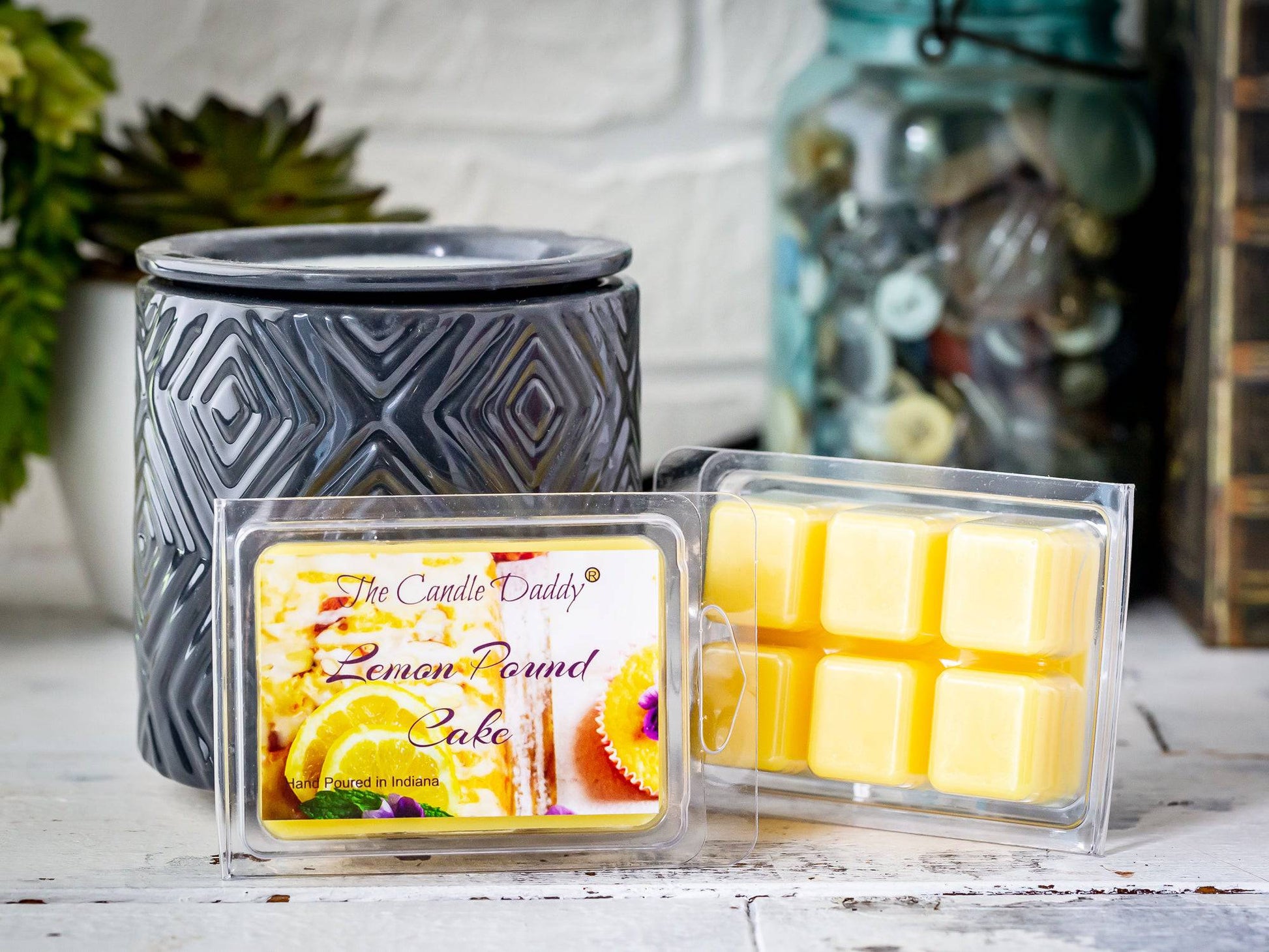 5 Pack - Lemon Pound Cake Scented Wax Melt - 2 Ounces x 5 Packs = 10 Ounces - The Candle Daddy