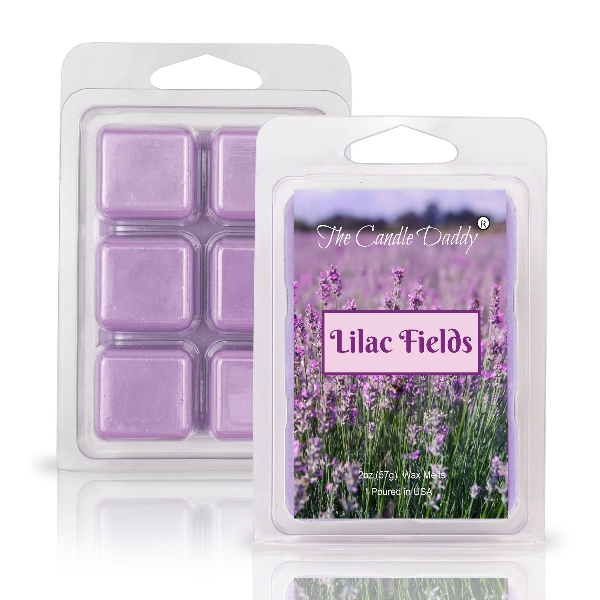 Lilac Fields - Floral Spring Scented Wax Melt - 1 Pack - 2 Ounces - 6 Cubes - The Candle Daddy