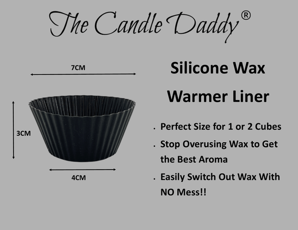 (USE CODE CHRISTMAS10 SAVE $10 OFF $50) The Candle Daddy's "Rubbers" - (3) Silicone Wax Warmer Liners -Re-Usuable - Must Have for All Wax Melt Users! - The Candle Daddy