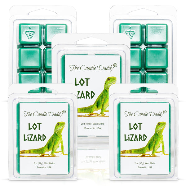 5 Pack - Lot Lizard - Pine Air Freshener Scented Melt- Maximum Scent Wax Cubes/Melts - 2 Ounces x 5 Packs = 10 Ounces - The Candle Daddy