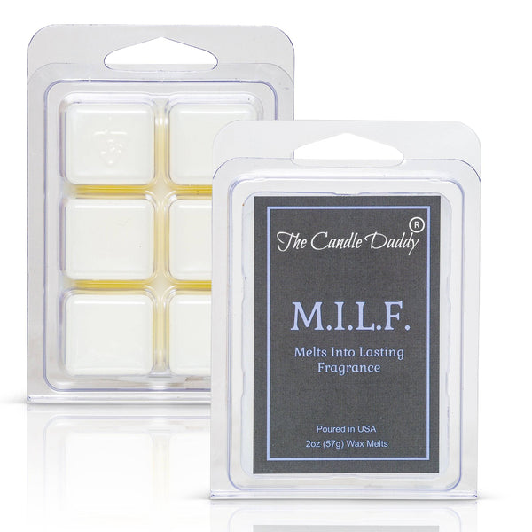 5 Pack - M.I.L.F "Melts Into Lasting Fragrance" - Sexy Spiked Apple Scent - Maximum Scented Wax Melt Cubes - 2 Ounces x 5 Packs = 10 Ounces - The Candle Daddy