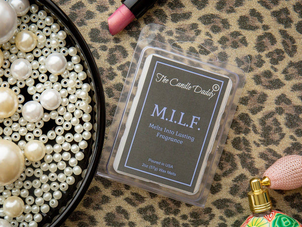 M.I.L.F "Melts Into Lasting Fragrance" - Sexy Spiked Apple Scent - Maximum Scented Wax Melt Cubes - 2 Ounces MILF - The Candle Daddy