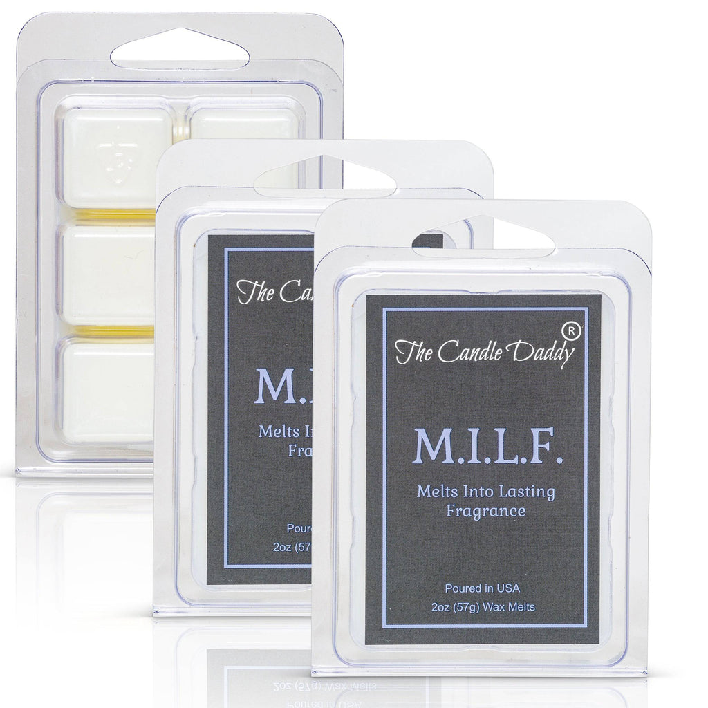 M.I.L.F "Melts Into Lasting Fragrance" - Sexy Spiked Apple Scent - Maximum Scented Wax Melt Cubes - 2 Ounces MILF - The Candle Daddy