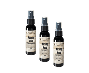 3 Pack - Morning Wood Spray - Cedarwood Vanilla Scented - Room/Car Air Freshener Spray – (3) 2 Ounce Spray Bottles - The Candle Daddy