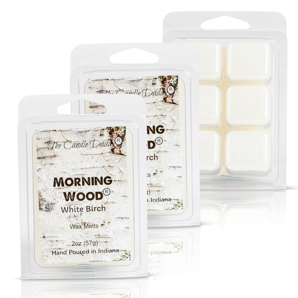 Morning Wood - White Birch Scented Wax Melt - 1 Pack - 2 Ounces - 6 Cubes - The Candle Daddy