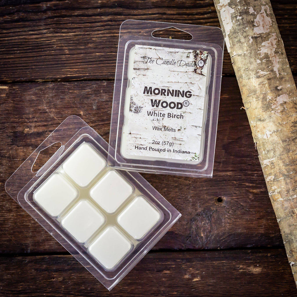 Morning Wood - White Birch Scented Wax Melt - 1 Pack - 2 Ounces - 6 Cubes - The Candle Daddy
