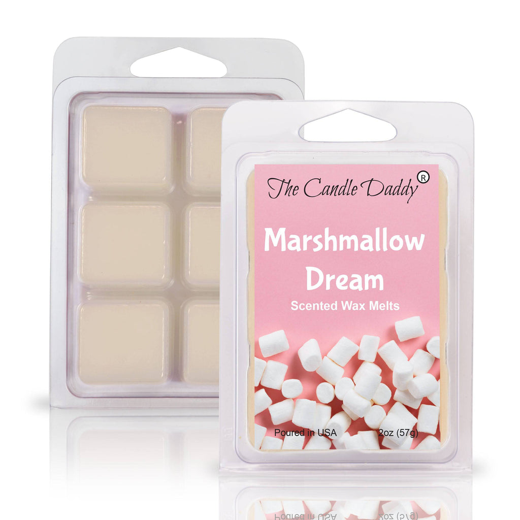 Marshmallow Dream - Marshmallow Cream Scented Wax Melt - 1 Pack - 2 Ounces - 6 Cubes - The Candle Daddy