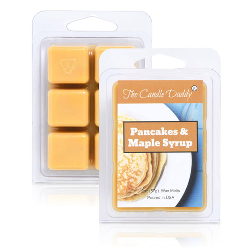 Pancakes & Maple Syrup - Sticky and Sweet Pancake Scented Melt- Maximum Scent Wax Cubes/Melts- 1 Pack -2 Ounces- 6 Cubes - Blowout