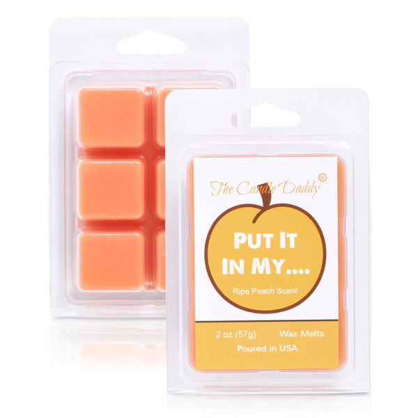 FREE SHIPPING - Put It In My... - Ripe Peach SCENTED MELT - 1 PACK - 2 OUNCES - 6 CUBES