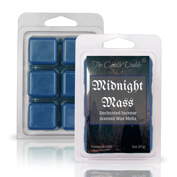 FREE SHIPPING - Midnight Mass - Enchanted Incense Scented Wax Melt - 1 Pack - 2 Ounces - 6 Cubes