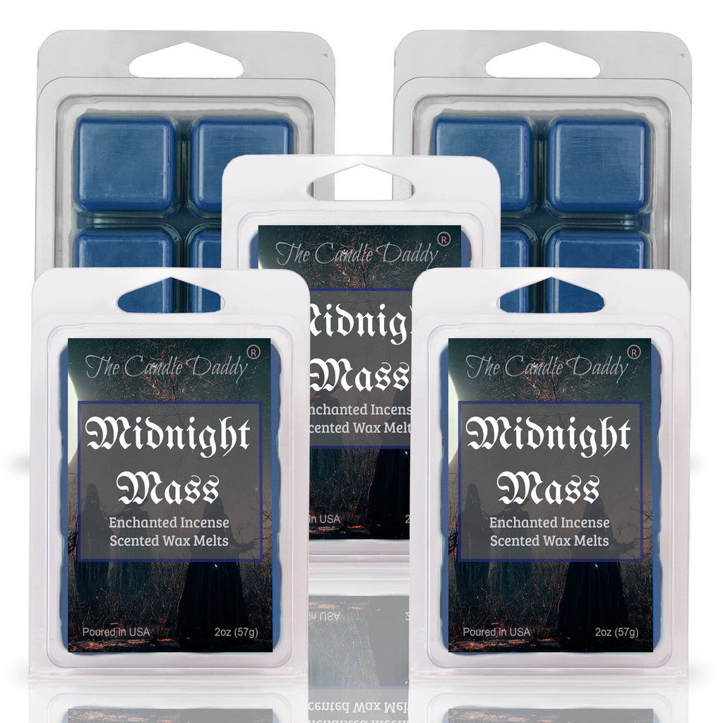 Midnight Mass - Enchanted Incense Scented Wax Melt - 1 Pack - 2 Ounces - 6 Cubes - The Candle Daddy