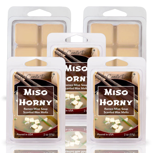 Miso Horny - Ramen Miso Soup Scented Wax Melt - 1 Pack - 2 Ounces - 6 Cubes - The Candle Daddy
