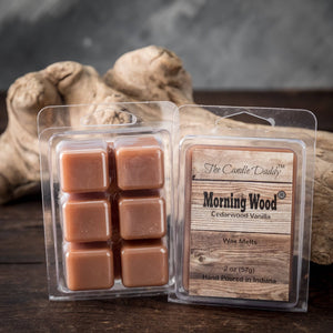 Morning Wood - Cedarwood Vanilla Scented Wax Melt - 1 Pack - 2 Ounces - 6 Cubes - The Candle Daddy