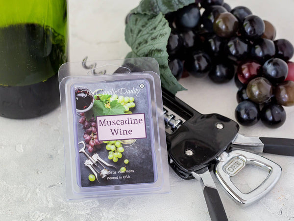 5 Pack - Muscadine Wine - Southern Grape Wine Scented Melt- Maximum Scent Wax Cubes/Melts - 2 Ounces x 5 Packs = 10 Ounces