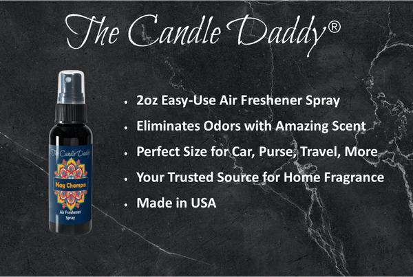 3 Pack - Nag Champa Spray - Nag Champa Incense Scented - Room/Car Air Freshener Spray – (3) 2 Ounce Spray Bottles - The Candle Daddy
