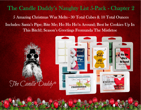 FREE SHIPPING - Christmas Naughty List 5 Pack - Chapter 2 - 5 Amazing Christmas Wax Melts - 30 Total Cubes - 10 Total Ounces