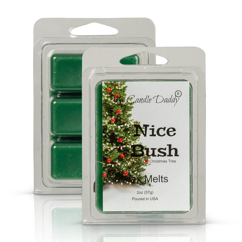 Nice Bush - Pine Christmas Tree Scented Wax Melt - 1 Pack - 2 Ounces - 6 Cubes - The Candle Daddy