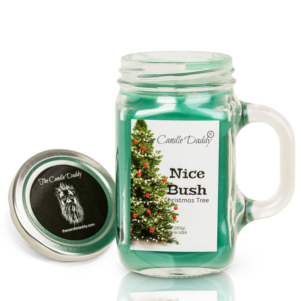 Nice Bush- Christmas Tree Scented Candle- Funny 10 oz- Made in USA - The Candle Daddy