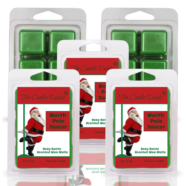 5 Pack - North Pole Dancer - Sexy Santa Scented Wax Melt - 2 Ounces x 5 Packs = 10 Ounces