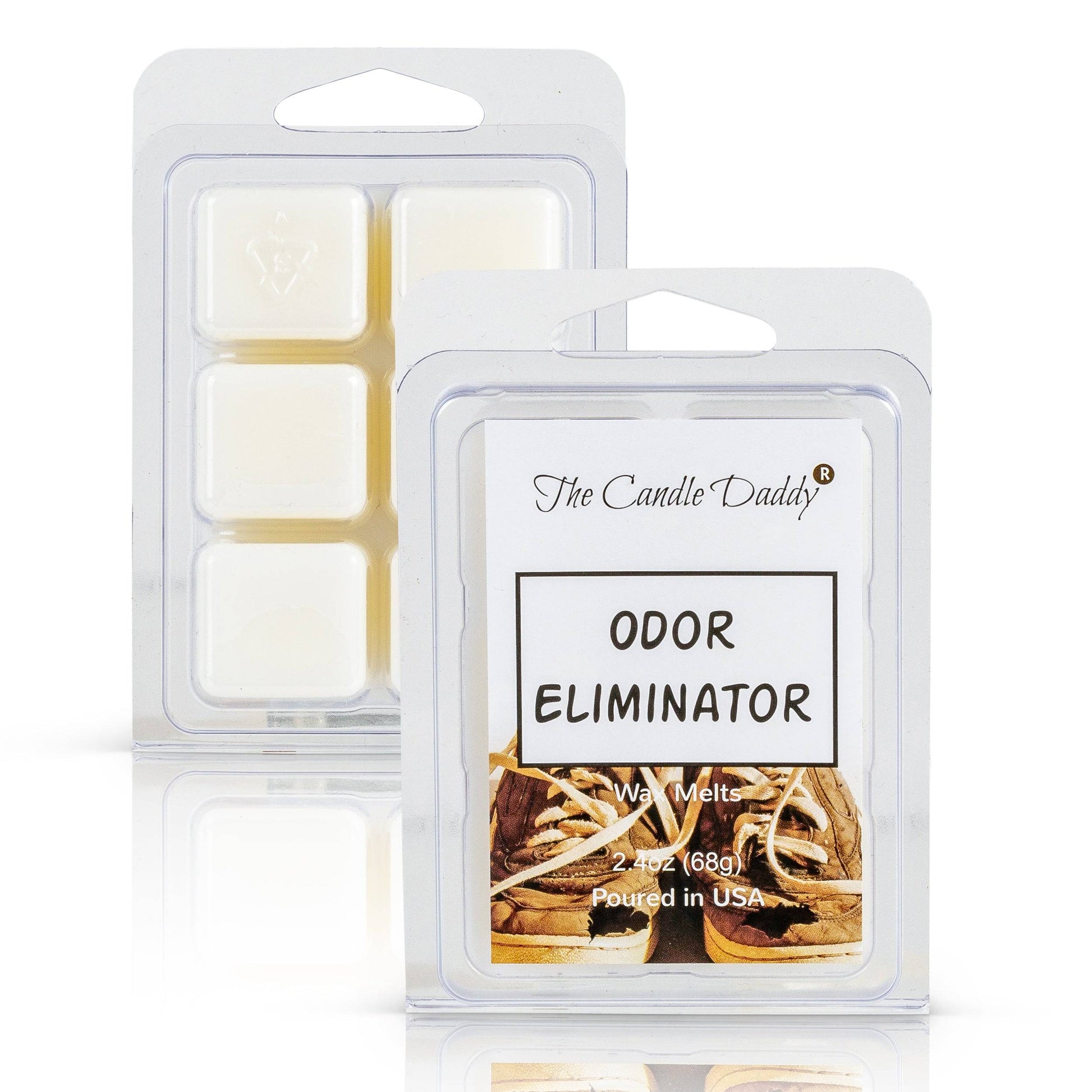 Odor Eliminator - Smoke / Odor Eliminating Wax Melt - 1 Pack - 2 Ounces - 6 Cubes - The Candle Daddy